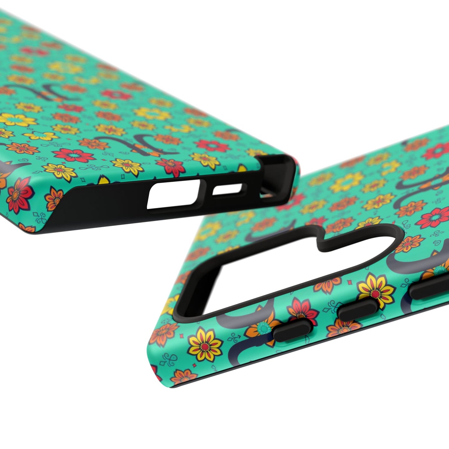 Tough Cases, Aquarius, Zodiac v2, Flower Pattern
