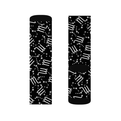 Zodiac Sublimation Socks Scorpio Zodiac sign