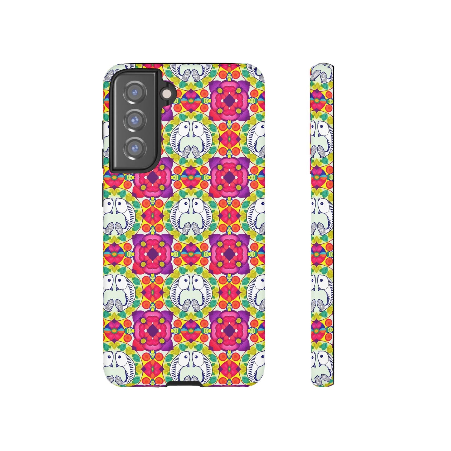 Tough Cases, Pisces, Zodiac v2, Flower Pattern