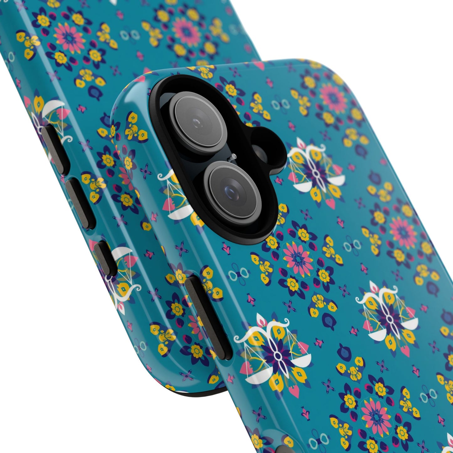Tough Cases, Libra, Zodiac v2, Flower Pattern