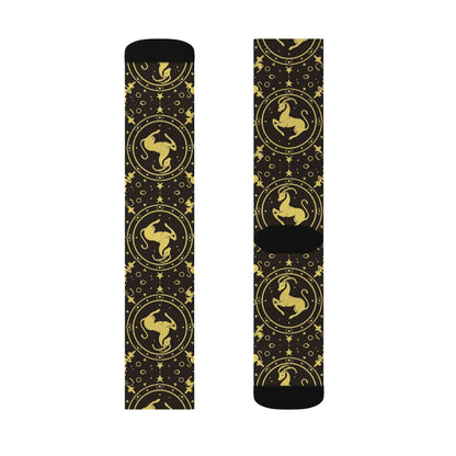 Sublimation Socks, Capricorn, Zodiac v1, Pattern