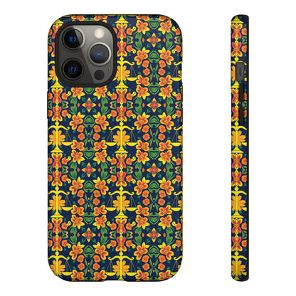 Tough Cases, Libra, Zodiac v3, Flower Pattern