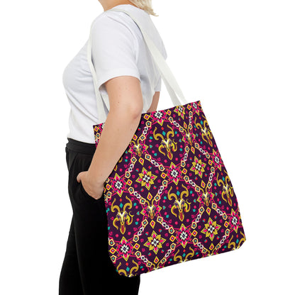 Tote Bag (AOP), Capricorn, Zodiac, Jewel Pattern