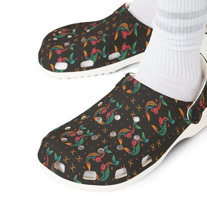 EVA Foam Rubber Shoes, (AOP), Pisces, Zodiac v3, Pattern