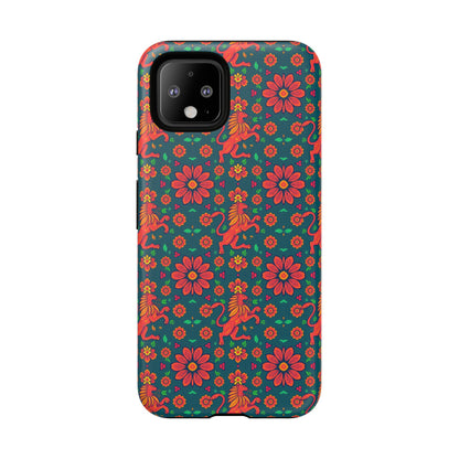 Tough Cases, Leo, Zodiac v2, Flower Pattern