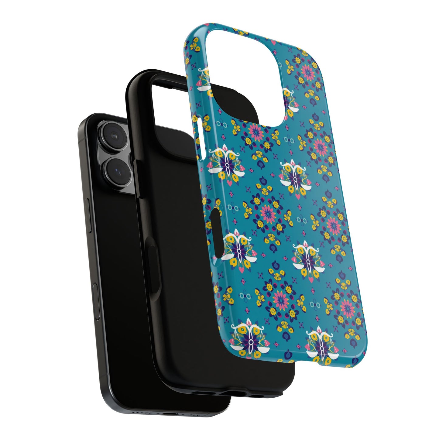 Tough Cases, Libra, Zodiac v2, Flower Pattern