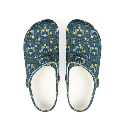 EVA Foam Rubber Shoes, (AOP), Pisces, Zodiac v4, Pattern