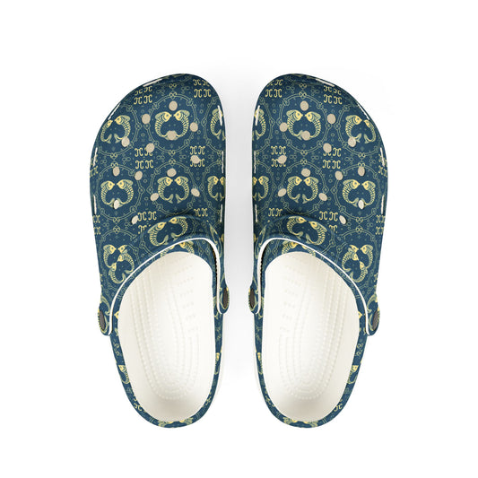 EVA Foam Rubber Shoes, (AOP), Pisces, Zodiac v4, Pattern