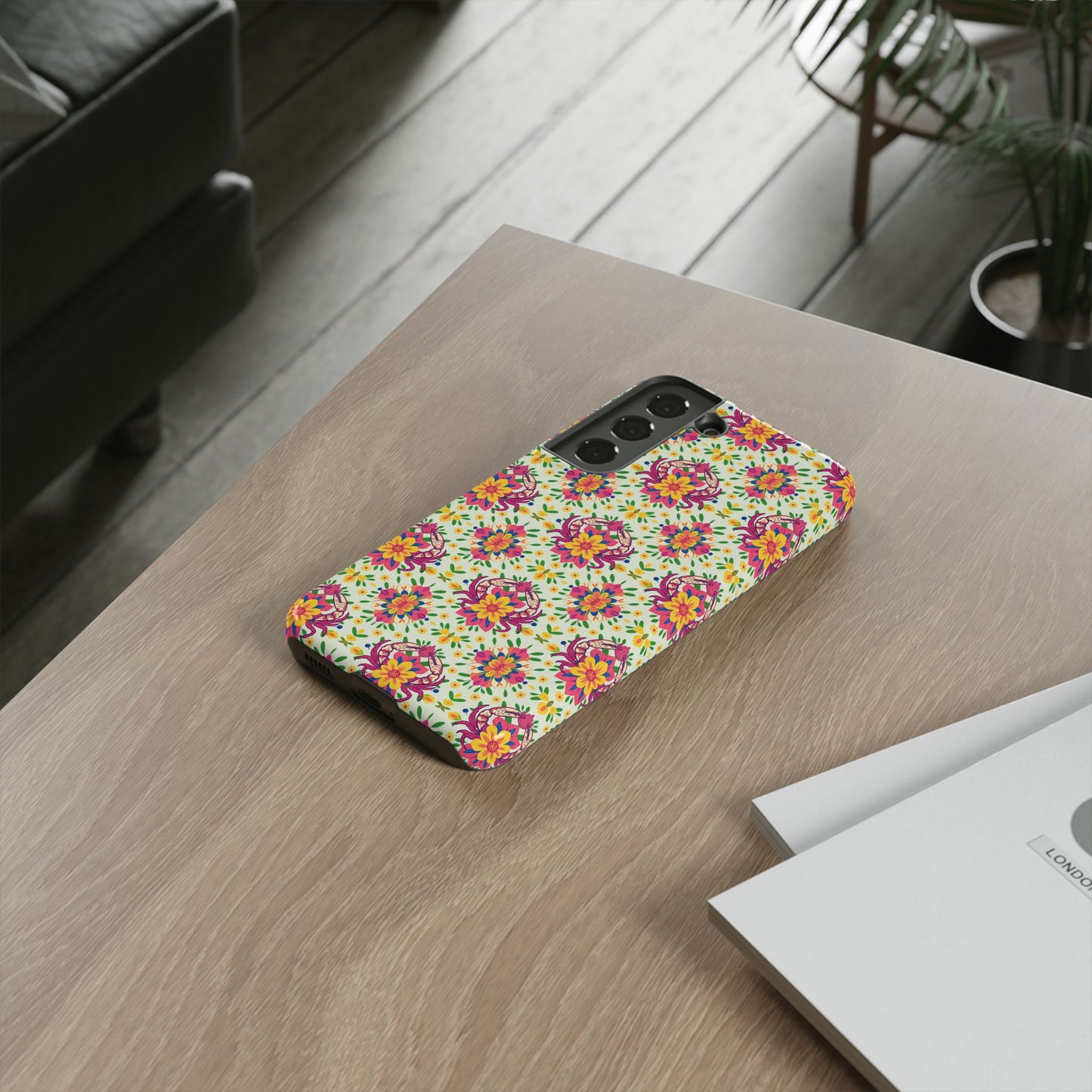 Tough Cases, Cancer, Zodiac v3, Flower Pattern