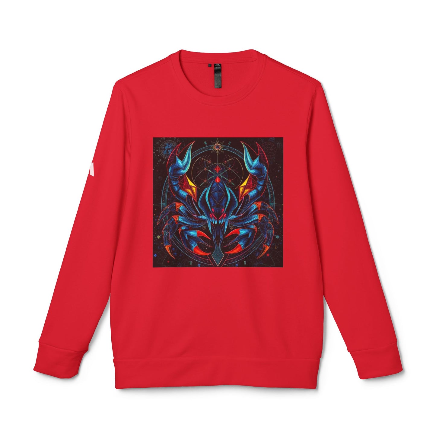 Adidas, Unisex Fleece Crewneck Sweatshirt, Scorpio, Pop Art, Zodiac