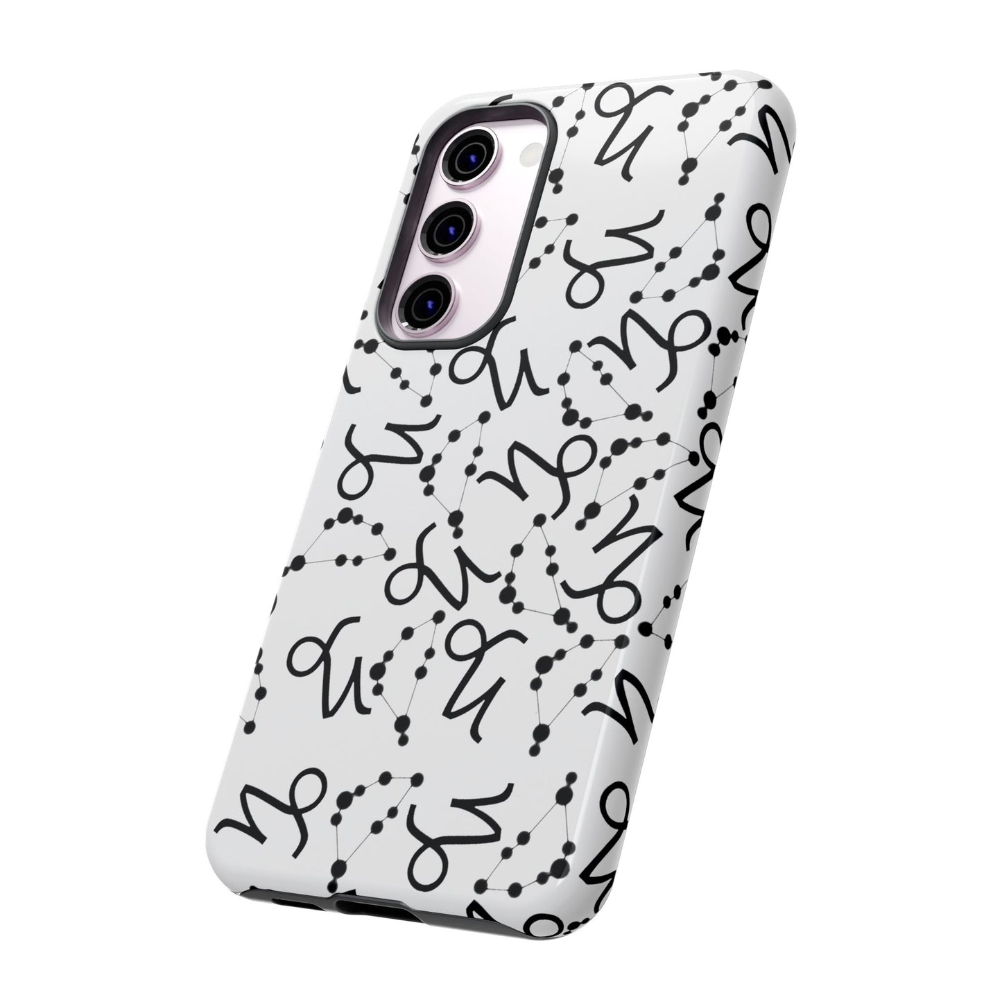 Tough Cases with the Capricorn Zodiac sign for iPhone, Samsung Galaxy, and Google Pixel devices