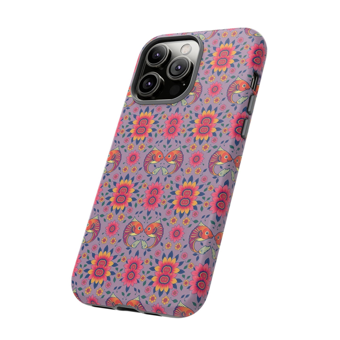 Tough Cases, Pisces, Zodiac v3, Flower Pattern