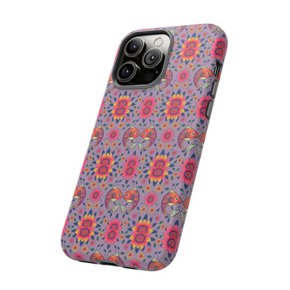Tough Cases, Pisces, Zodiac v3, Flower Pattern