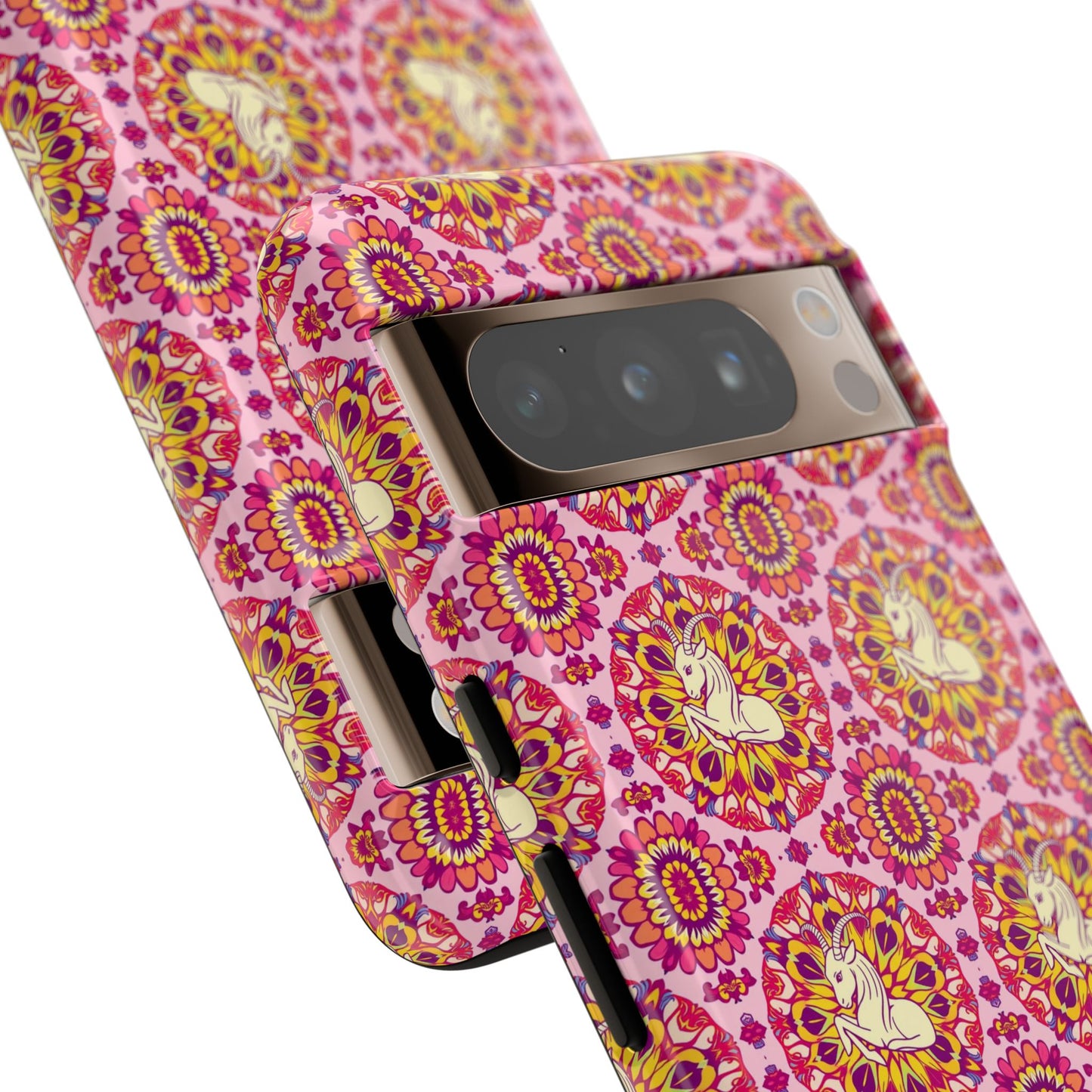 Tough Cases, Capricorn, Zodiac v4, Flower Pattern