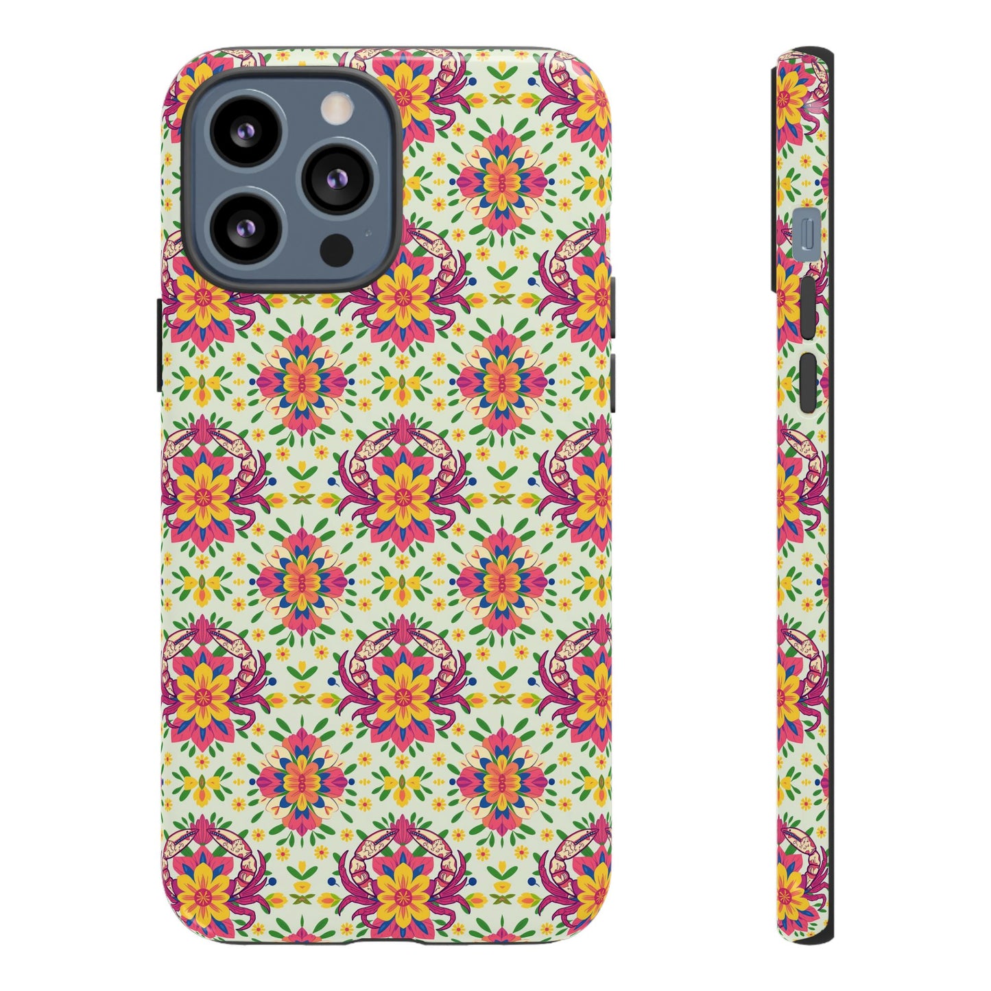 Tough Cases, Cancer, Zodiac v3, Flower Pattern