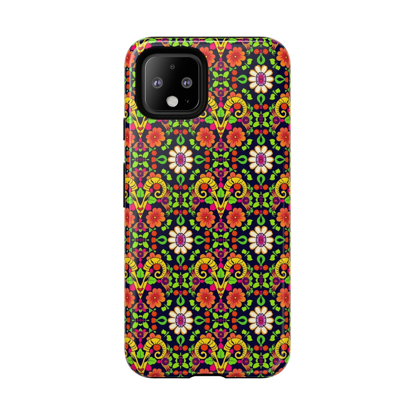 Tough Cases, Aries, Zodiac v4, Flower Pattern