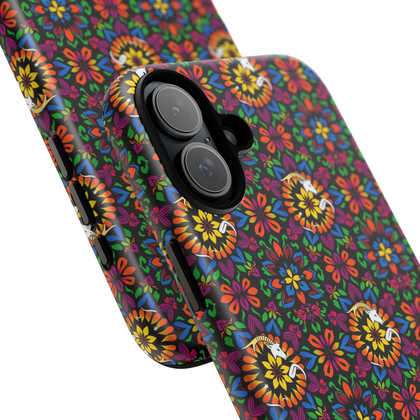 Tough Cases, Capricorn, Zodiac v2, Flower Pattern