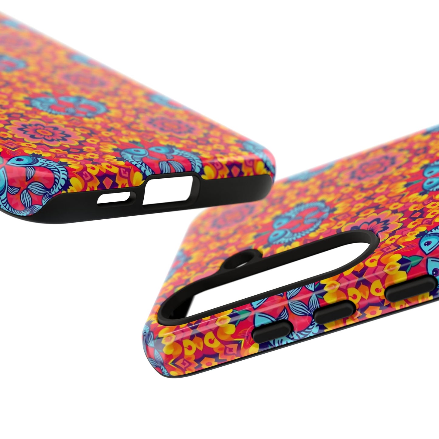 Tough Cases, Pisces, Zodiac v1, Flower Pattern