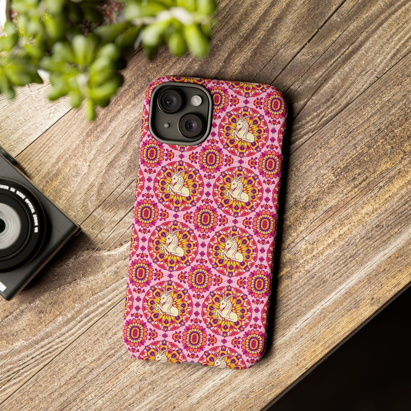 Tough Cases, Capricorn, Zodiac v4, Flower Pattern