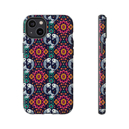 Tough Cases, Pisces, Zodiac v4, Flower Pattern