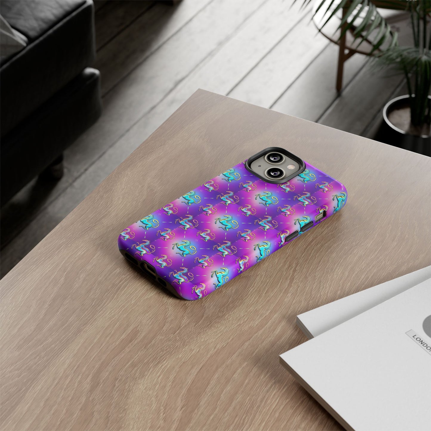 Tough Cases, Aquarius, Zodiac, Metal Pattern