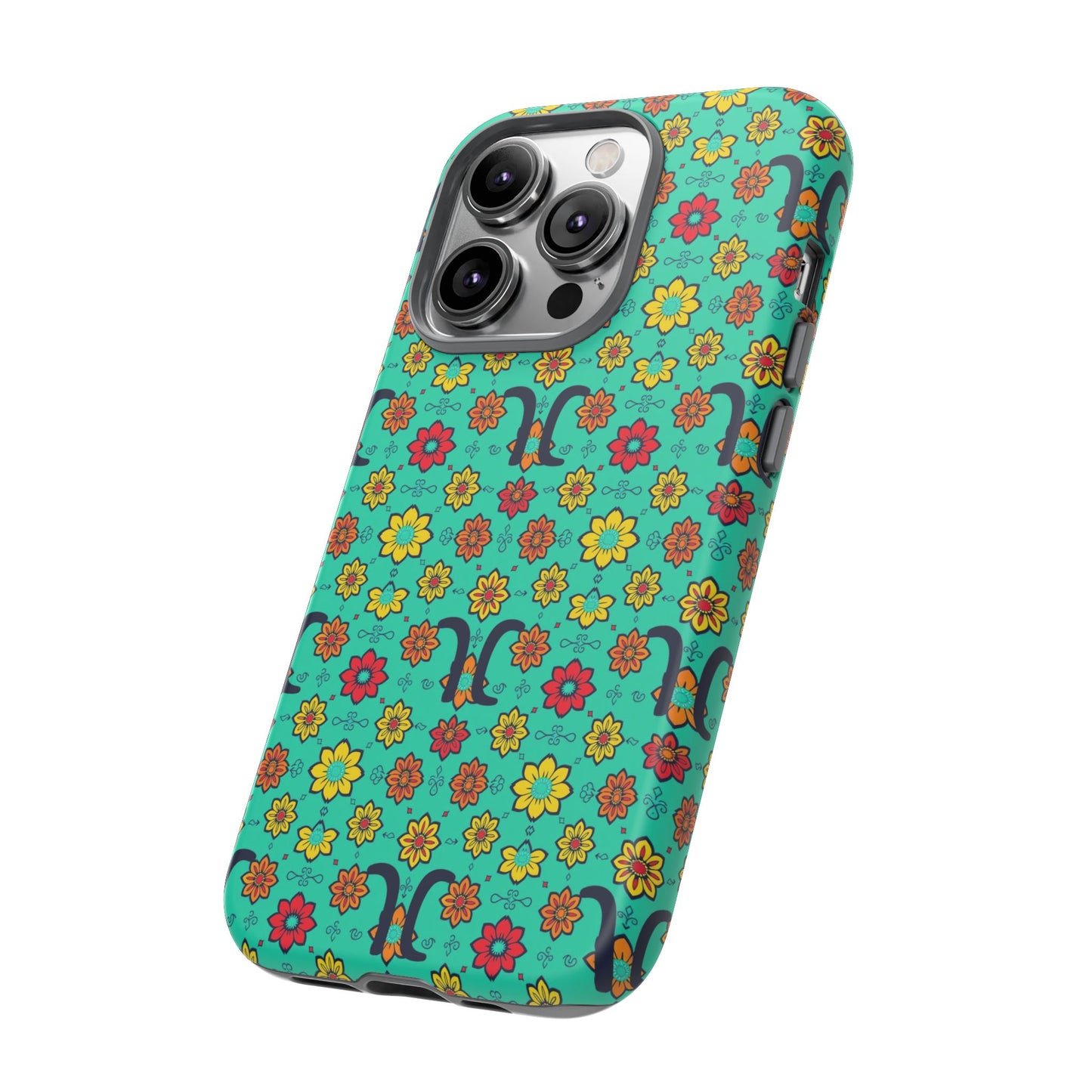 Tough Cases, Aquarius, Zodiac v2, Flower Pattern