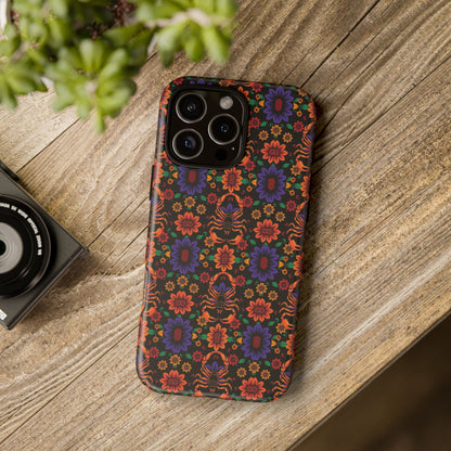 Tough Cases, Scorpio, Zodiac, Flower Pattern