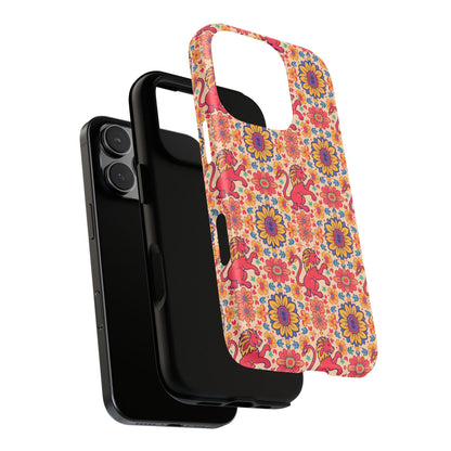 Tough Cases, Leo, Zodiac v1, Flower Pattern