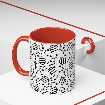 Accent Coffee Mug with the Virgo sign (11, 15oz)