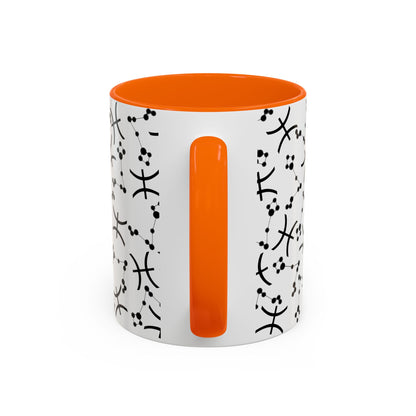 Accent Coffee Mug with the Pisces sign (11, 15oz)