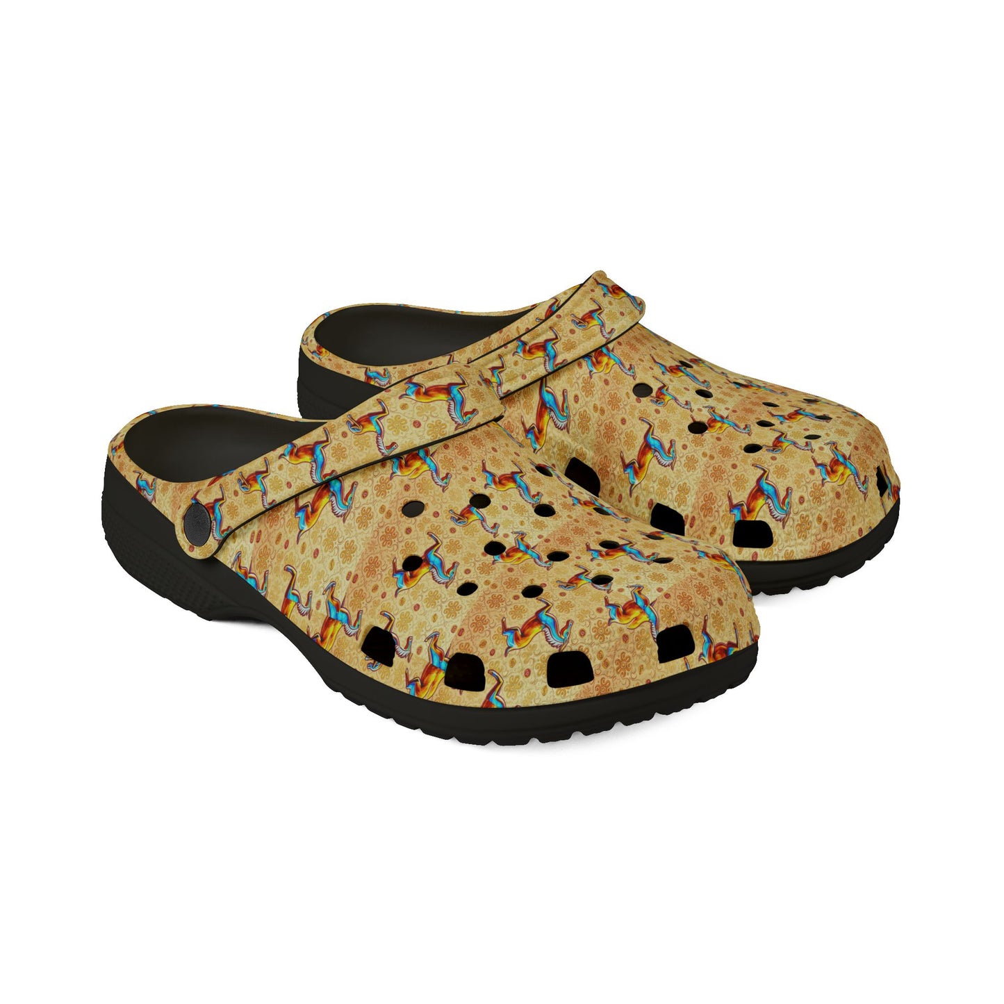 EVA Foam Rubber Shoes, (AOP), Virgo, Zodiac v2, Pattern