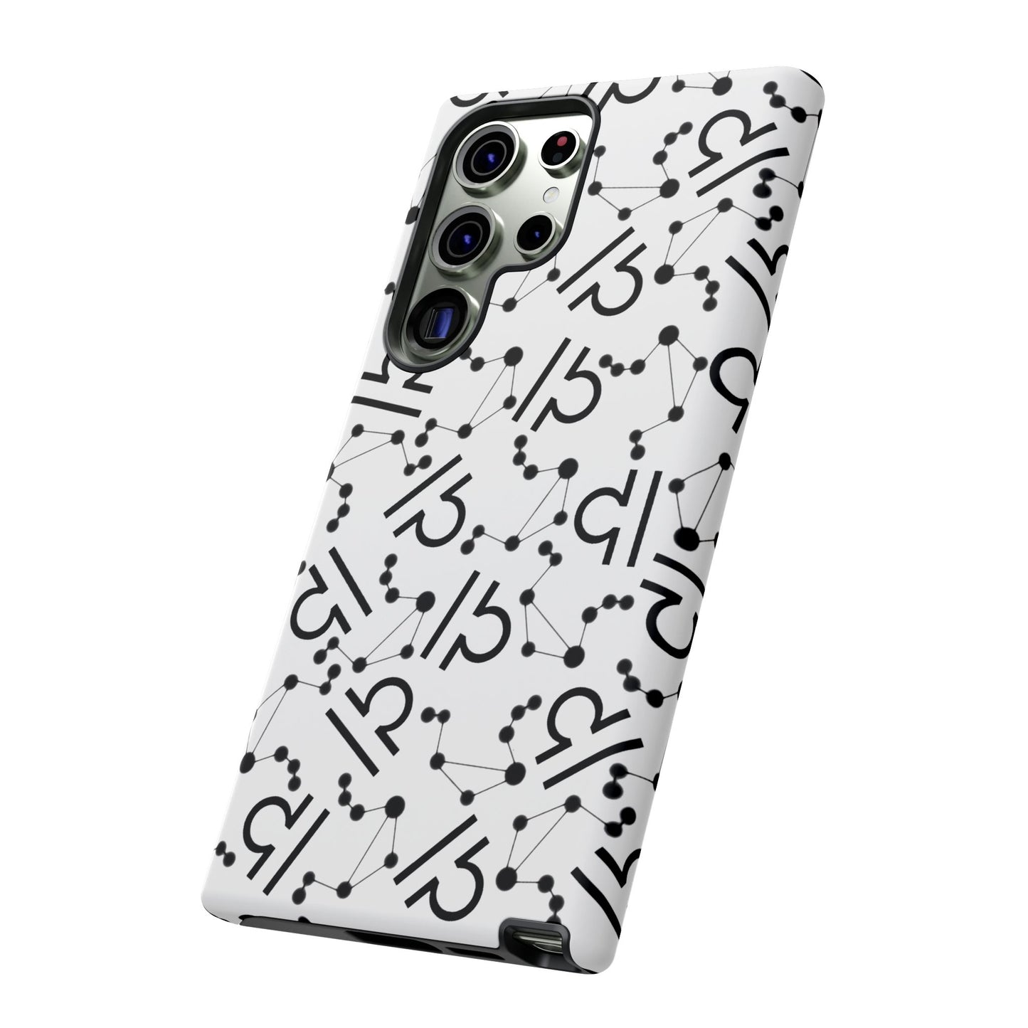 Tough Cases with the Libra Zodiac sign for iPhone, Samsung Galaxy, and Google Pixel devices
