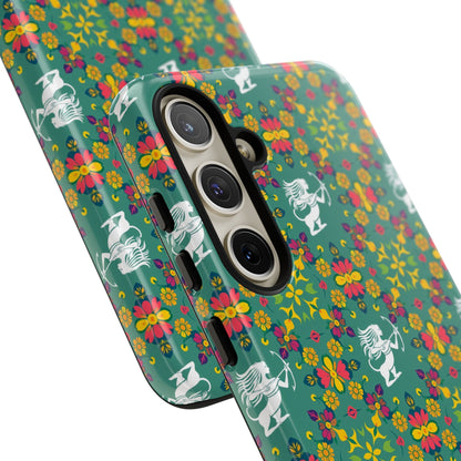 Tough Cases, Sagittarius, Zodiac, Flower Pattern