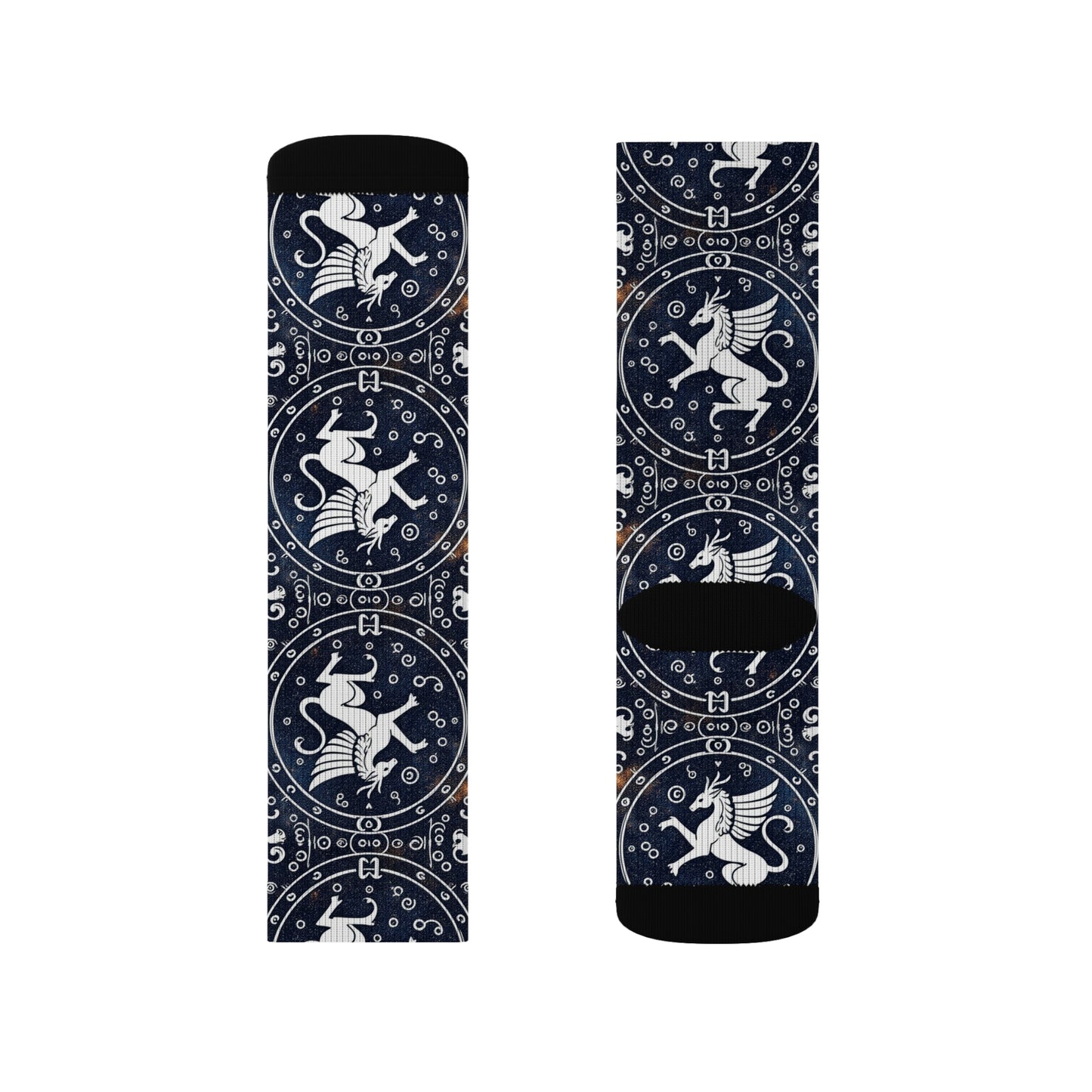 Sublimation Socks, Virgo, Zodiac v1, Pattern