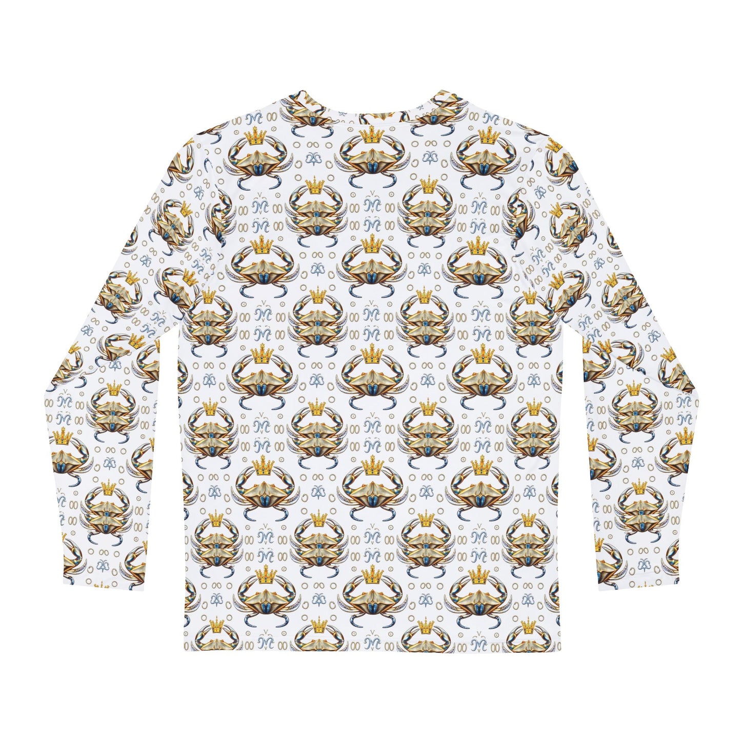 Men's Long Sleeve Shirt, (AOP), Cancer, Zodiac v3, Pattern