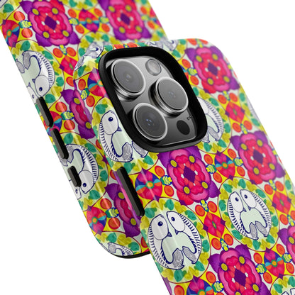 Tough Cases, Pisces, Zodiac v2, Flower Pattern