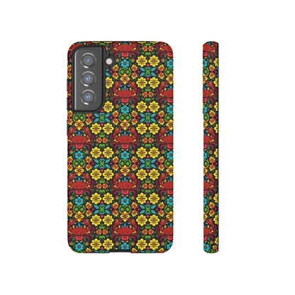 Tough Cases, Cancer, Zodiac v2, Flower Pattern