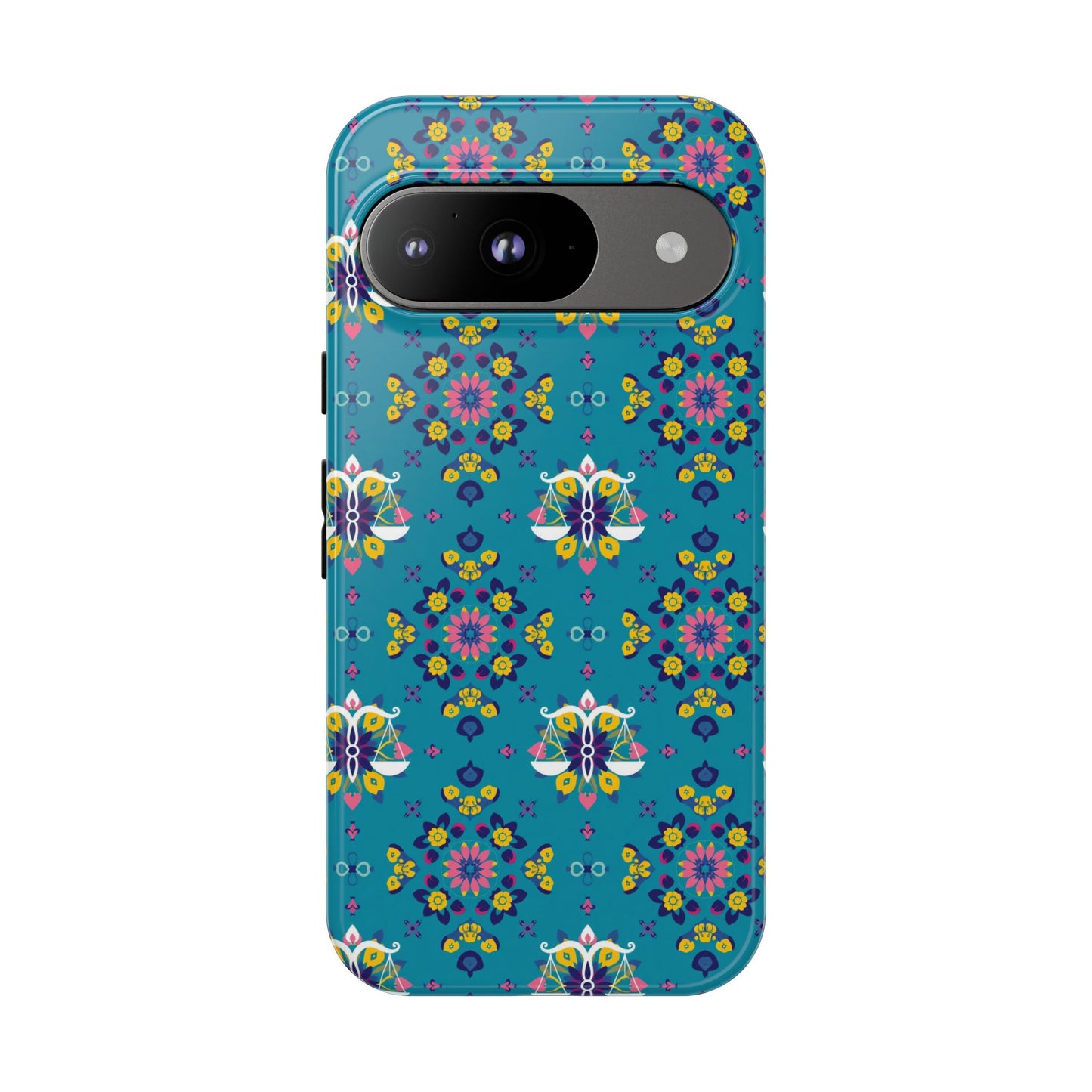 Tough Cases, Libra, Zodiac v2, Flower Pattern