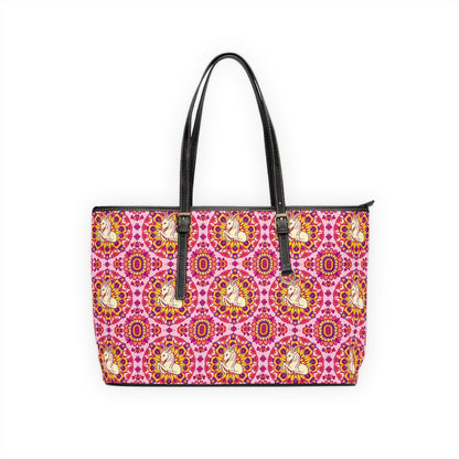 Leather Shoulder Bag, Capricorn, Zodiac, Flower Pattern
