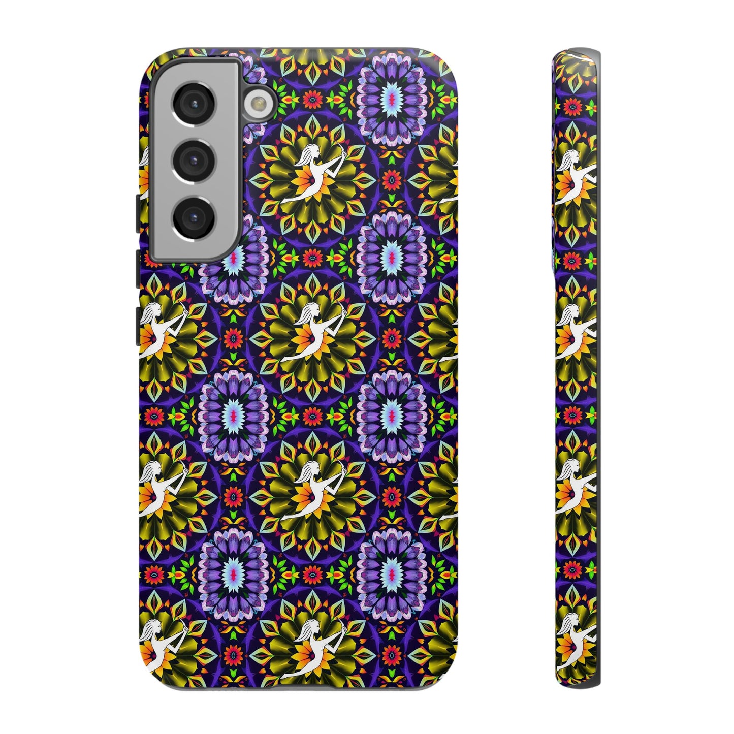 Tough Cases, Sagittarius, Zodiac v1, Flower Pattern