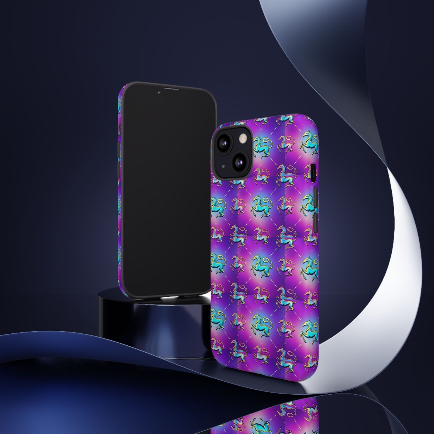 Tough Cases, Aquarius, Zodiac, Metal Pattern