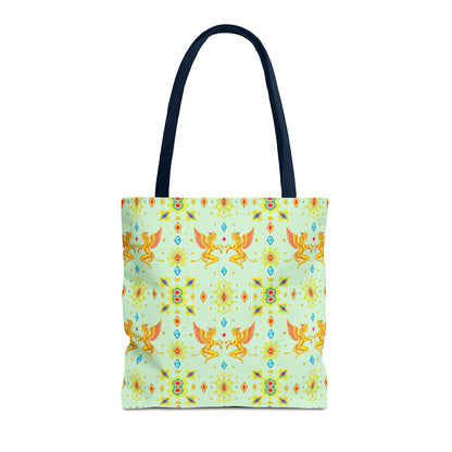 Tote Bag (AOP), Gemini, Zodiac v1, Jewel Pattern
