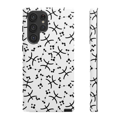 Tough Cases with the Pisces Zodiac sign for iPhone, Samsung Galaxy, and Google Pixel devices