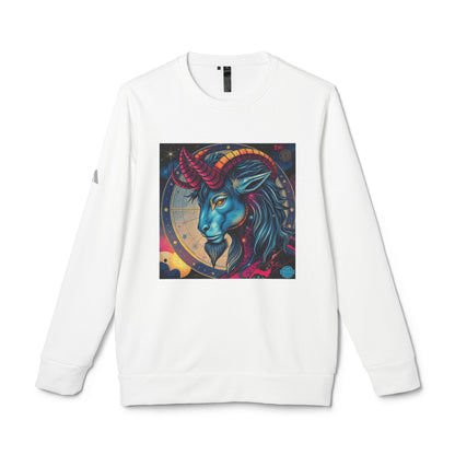 Adidas, Unisex Fleece Crewneck Sweatshirt, Capricorn, Pop Art v1, Zodiac