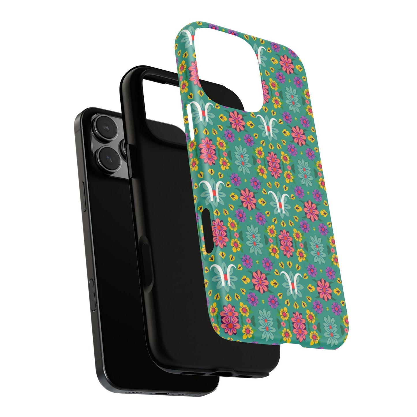 Tough Cases, Aquarius, Zodiac v4, Flower Pattern