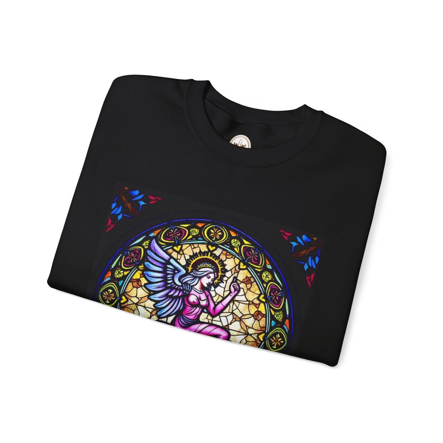 Unisex Heavy Blend™ Crewneck Sweatshirt, Glass 1, Virgo Zodiac Design