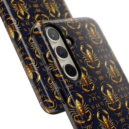 Tough Cases, Scorpio, Zodiac, Metal Pattern