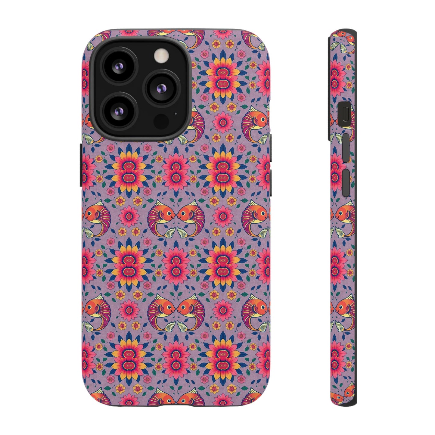 Tough Cases, Pisces, Zodiac v3, Flower Pattern