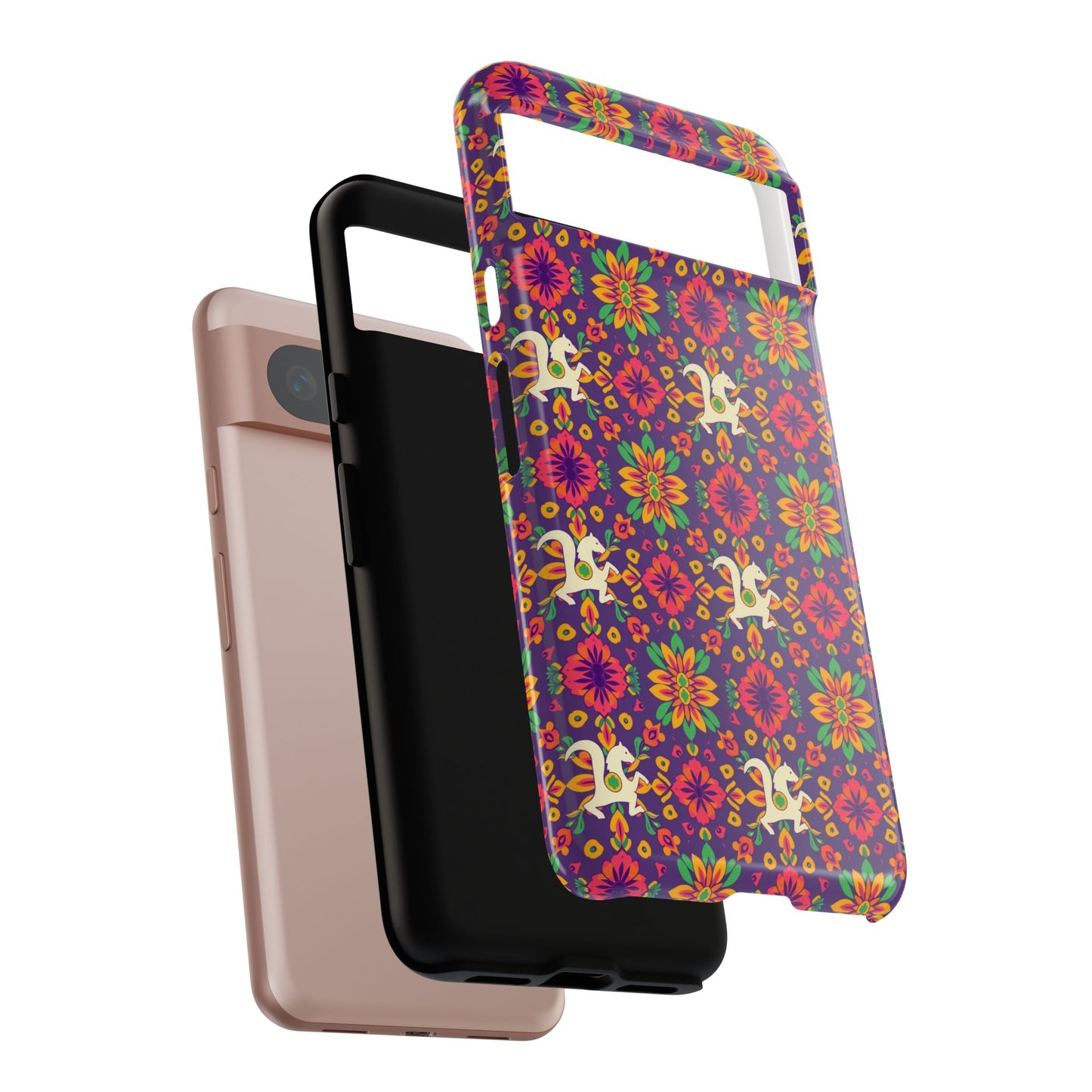 Tough Cases, Aquarius, Zodiac v1, Flower Pattern