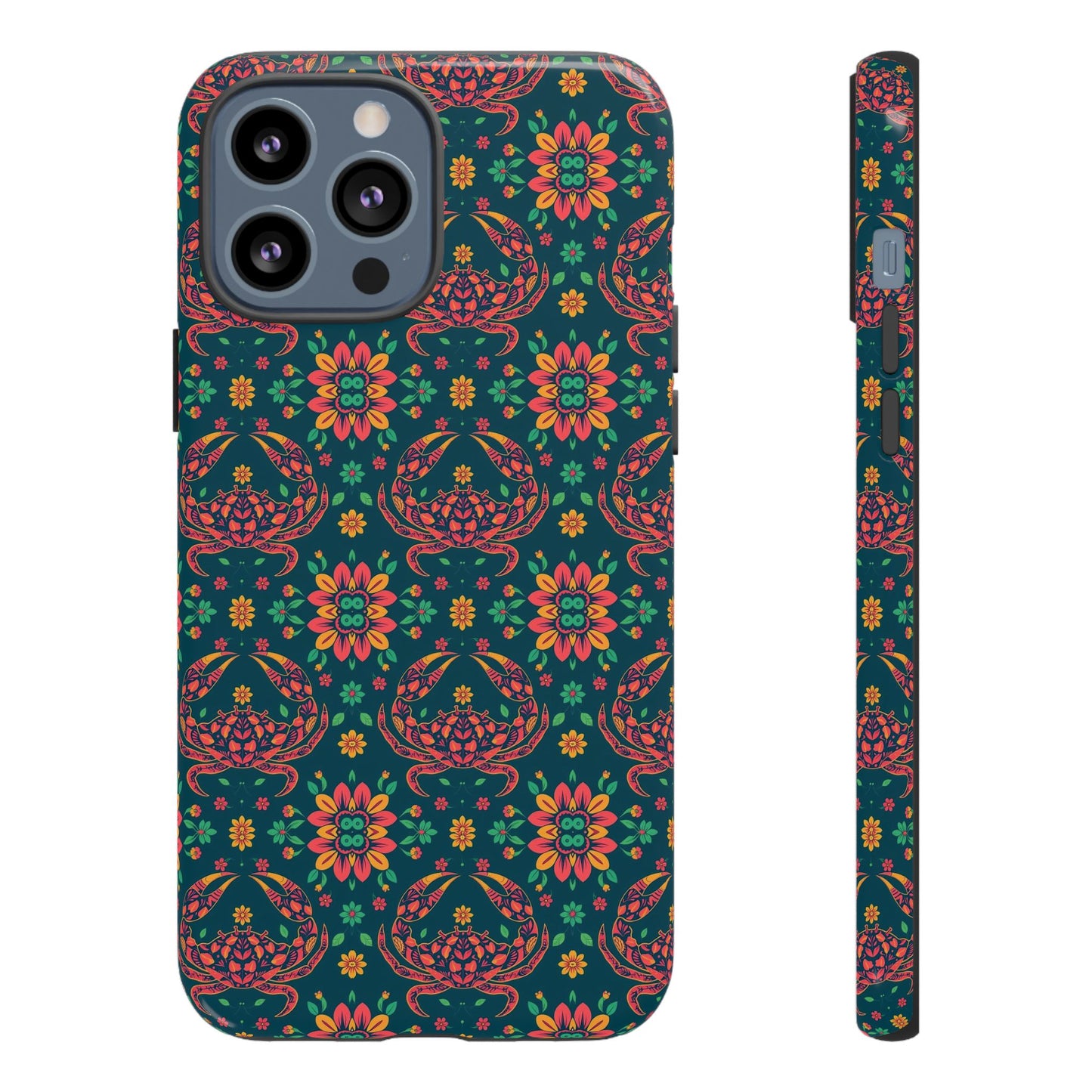 Tough Cases, Cancer, Zodiac v4, Flower Pattern